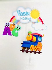 Personalized Bob the Train Cake Topper