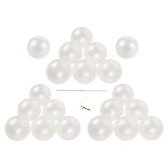 1set White Fake Hanging Strand Chain – 2.2 Inch Giant Round Ball