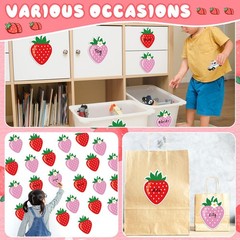 70PCS Strawberry Cutouts Bulletin Board Decorations Sweet Wall Decals -Cuts S…