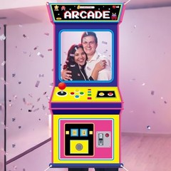 Fabric Large 72.8 x 35.4 Inch Arcade Game Photo Background Retro Video Gaming