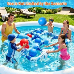 Inflatable Tic Tac Toe Pool Toys, Fun Swimming Pool Game, Floating Water Toy …