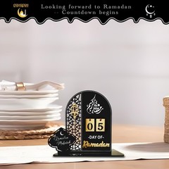 Eid Mubarak Countdown Calendar – 30 Days Ramadan DIY Decor for Home & Office
