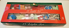 Happy Birthday Blow Mold String Light Set 3″ Tall Letters Kurt S. Adler RARE