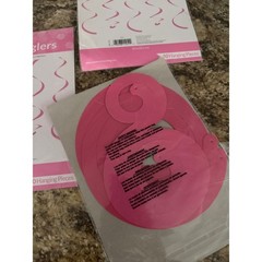 Creative Converting Dizzy Danglers Pink Hanging Swirl Decorations 18in 30ct Lot