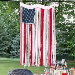 Versatile Rag American Flag Banner – 4 x 2.3 Ft for Indoor and Outdoor Decor