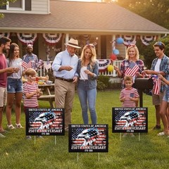 12×17 Inch Patriotic Yard Decorations – 4th of July & 250th Anniversary Signs