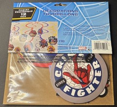 Spider-Man Swirl Decorations- Set of 12 –