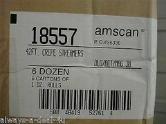 72 Rolls Amscan «30 Years Of Magnificence» 3,024 ft. Party Streamers