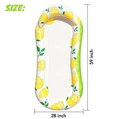Inflatable Pool Float Lounger with Headrest Heavy Duty Adult Beach Lake