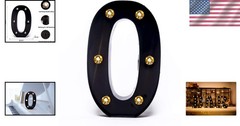 Versatile LED Light Up Numbers – Black & Gold Party Decorations for Events