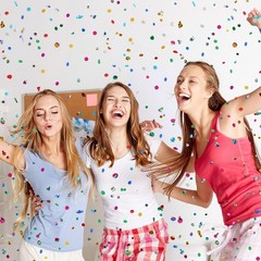 MARFOREVER Multicolor Sparkle Foil Confetti, Glitter Round Confetti Birthday …