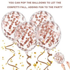 75 Pcs 12 Inch Rose Gold Balloons,Rose Gold and White Balloons,Rose Gold Meta…