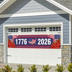 America 250th Anniversary Fence Banner Patriotic 4th of July Outdoor Decor