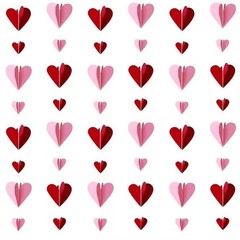 Valentine’s Day Decorations Heart Shape String Ornament Hanging Decor for Party