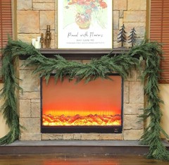 9 ft Christmas Cedar Garland – Green XL Artificial Realistic Garland Jutom 1 PCS