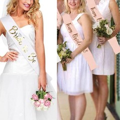 Team Bride Sash Bachelorette Wedding Party Gift For Bridesmaids 7 PCS