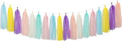 Navy-Blue White-Yellow Party-Decorations Tassel-Garland -15Pcs Graduation Weddin