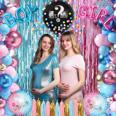 109Pcs Gender Reveal Decorations Boy or Girl Gender Reveal Party Supplies Includ