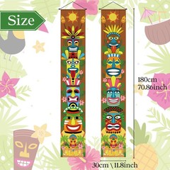 Hawaiian Party Decorations, Backdrop, Beach Theme, Tiki Favors