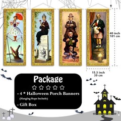 Halloween Decorations Large Haunted Mansion Stretching Portraits Backdrop Decor