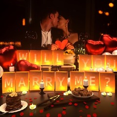 Will You Marry Me ? Light Up Letters, Include Light up Letters, with Tea Ligh…