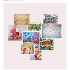 Round Pink Butterfly Flower Backdrop Girls Birthday Photography Background Decor