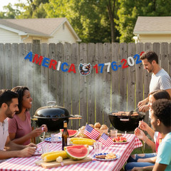 250 Anniversary USA Banners Decorations 4Th of July Banner of 250Th Anniversary