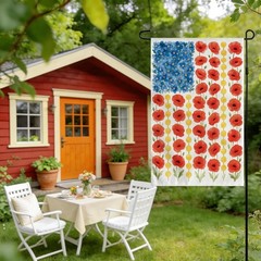 Double-Sided Patriotic Garden Flag – 250th Anniversary Celebration – 12×18 Inch