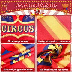 Circus Party Decorations Carnival Cage Shaped Photo Backdrop Circus Photo Boo…