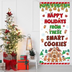 Christmas Classroom Door Cover Decoration Winter Christmas Gingerbread Door B…
