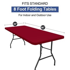 homing 4 Packs 8 Foot Rectangle Easter Table Cloth, Waterproof Polyester Elastic