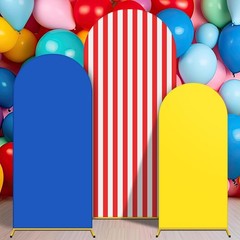 3 Pcs Carnival Arch Backdrop Covers – Variety Sizes