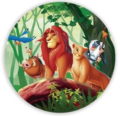 Round Backdrop Cover Lion King Simba Photography Birthday Party Background Prop