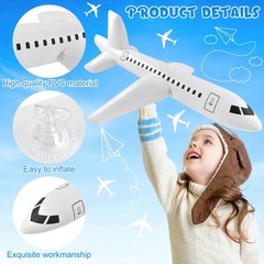 4 Pieces Inflatable Airplane Balloon 40 Inch Large Inflatable Plane Balloon W…