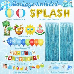 Complete Summer Pool Party Decoration Kit – Easy Setup & Quality Materials