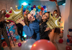 3Pcs Gold Crown Foil Balloons Wedding Bridal Shower Party Decorations Engagement