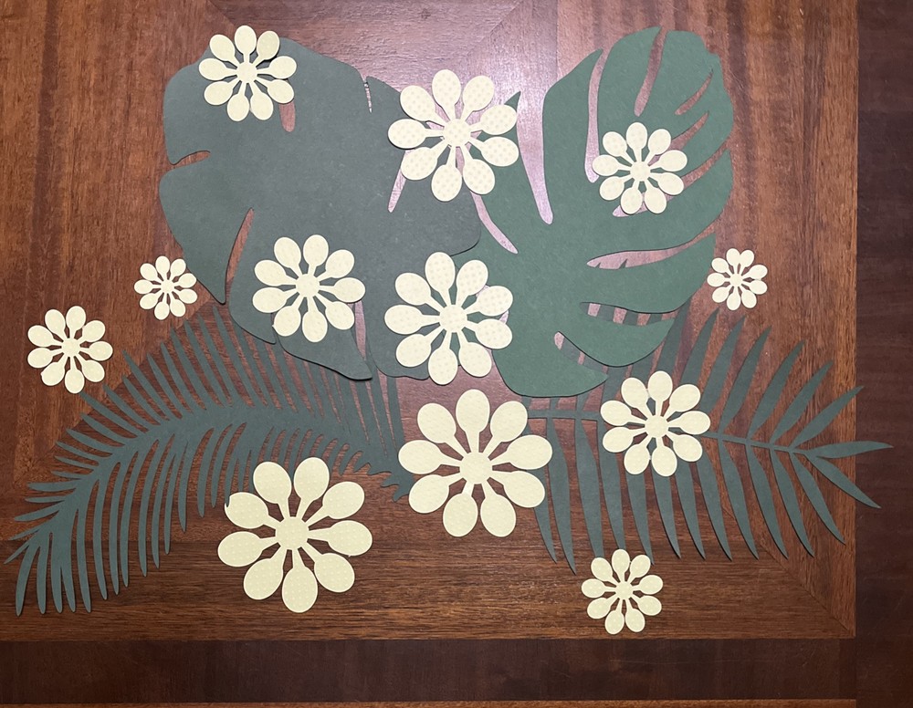 Paper Tropical Leaf Cutouts