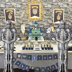 Knight Party Balloons Medieval Castle Decorations Supplies Aluminium Foil Ballo