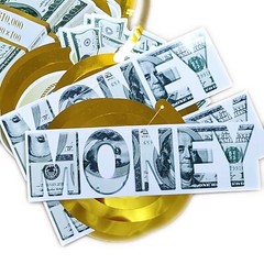 Money Theme Decoration KIT Bill Dollar Signs Birthday Banner & Hanging Swirls…