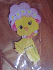 Honeycomb Easter Trio Chick Egg Bunny 5.5″ Vintage 1993 Paper Fantasies NOS