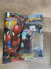 SPIDERMAN BIRTHDAY PARTY BUNDLE NEW DECORATIONS, MINI PLAY-PACKS BIRTHDAY BANNER
