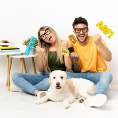 Dog Themed Birthday Party Decorations Photo Booth Props Dogs Puppy Party Deco…