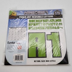Minecraft Reusable Letters Bulletin Board Poster Birthday Party Game Decor 3.75″