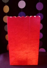 Quasimoon Red Paper Luminaries / Luminary Lantern Bags Path Lighting (10 PACK…