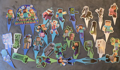 Minecraft Birthday Cake Toppers