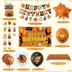 Basketball Party Decoration Set