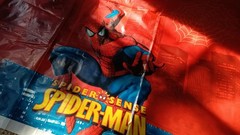 Spider-Man Birthday Banner Backdrop Letters Tablecloth 3 Set