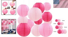 12 Pcs Decorative Paper Lanterns – Romantic Hanging Decor for Special Occasions