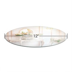 12″ Round Mirror Plates, Glass Flat Mirrors, Circle Mirror Candle Plates for …