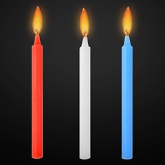 6 Pcs Low Temperature Candles, Fengek 7 Inch Heat Candles Multi-colored A